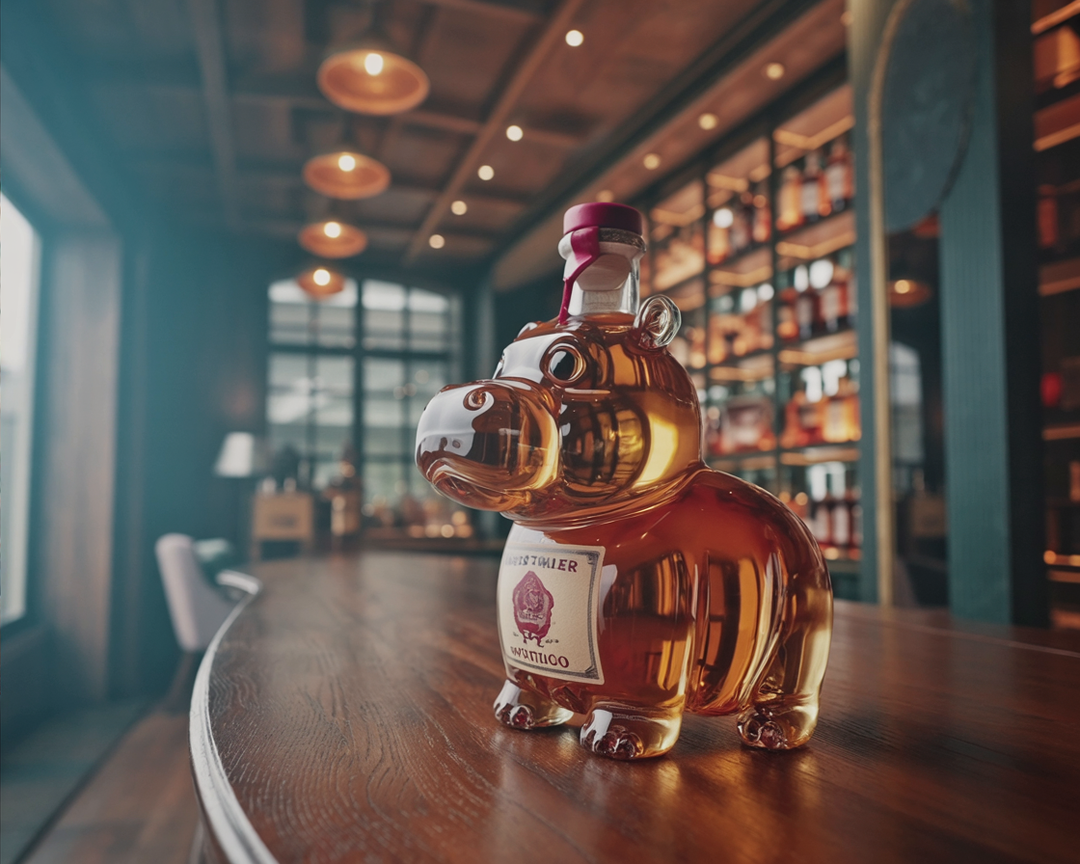 Darren | Whiskyflaska Flodhästdesign