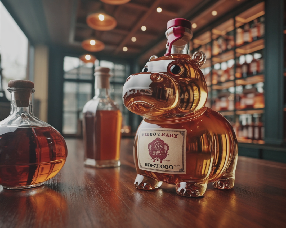 Darren | Whiskyflaska Flodhästdesign