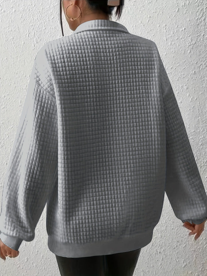 Susanna | Avslappnad Kvartzip-Pullover