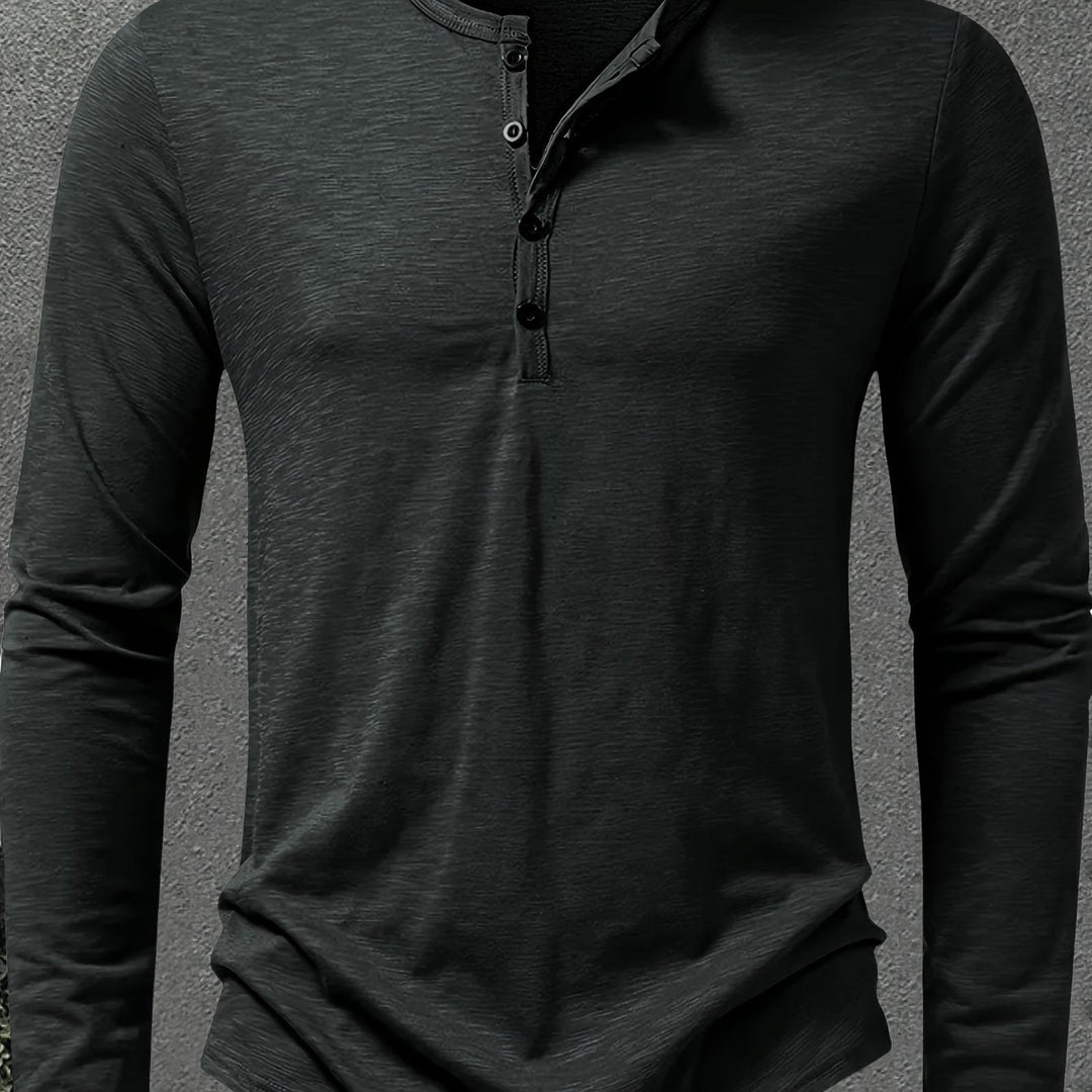 Dalton | Klassisk Knapp-Placket Henley