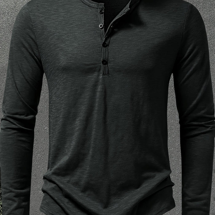 Dalton | Klassisk Knapp-Placket Henley