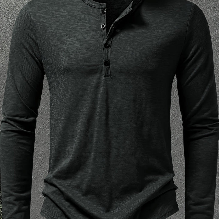 Dalton | Klassisk Knapp-Placket Henley