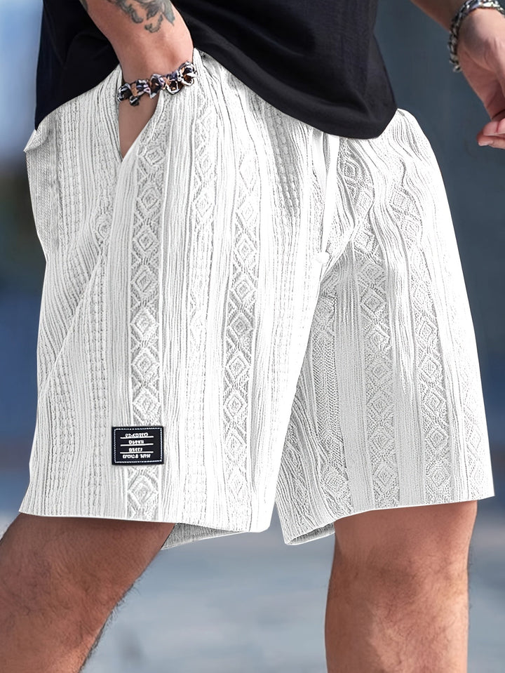 Nolan | Texturerade Drawstring Shorts