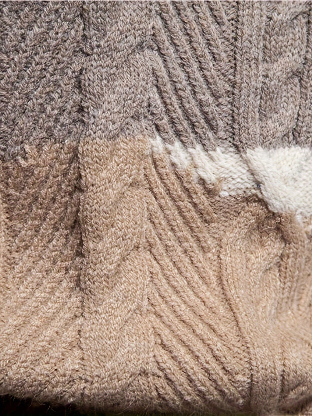 Simon | Texturerad Färgblöcktröja