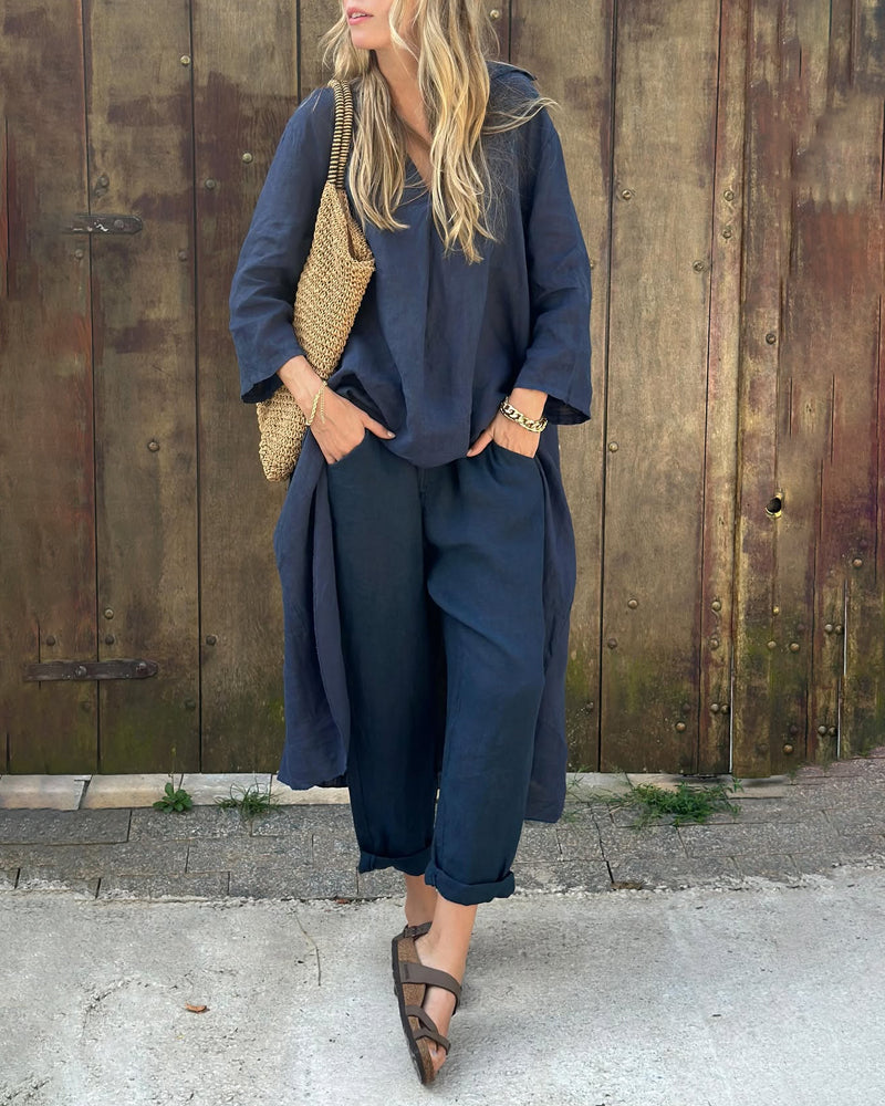 Stella | Elegant Löst V-ringad Set