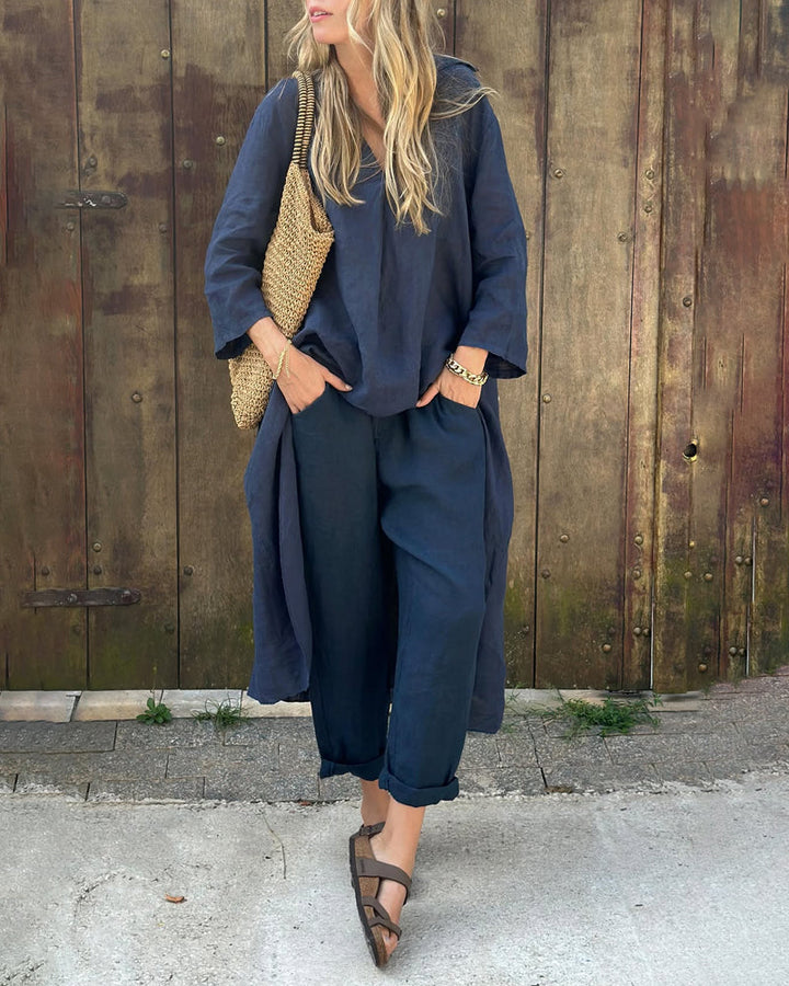 Stella | Elegant Löst V-ringad Set
