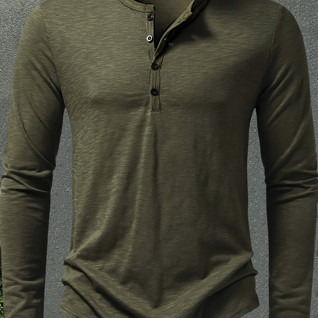 Dalton | Klassisk Knapp-Placket Henley