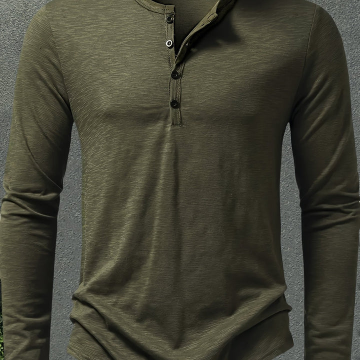 Dalton | Klassisk Knapp-Placket Henley