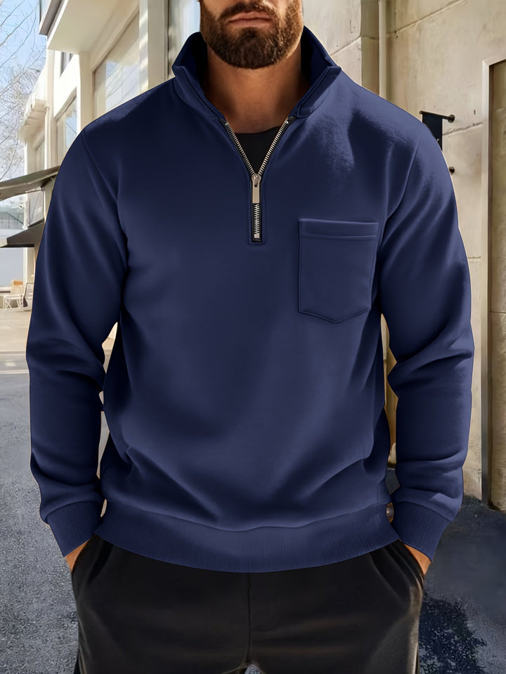 Emmett | Raffinerad Halv-Zip Pullover