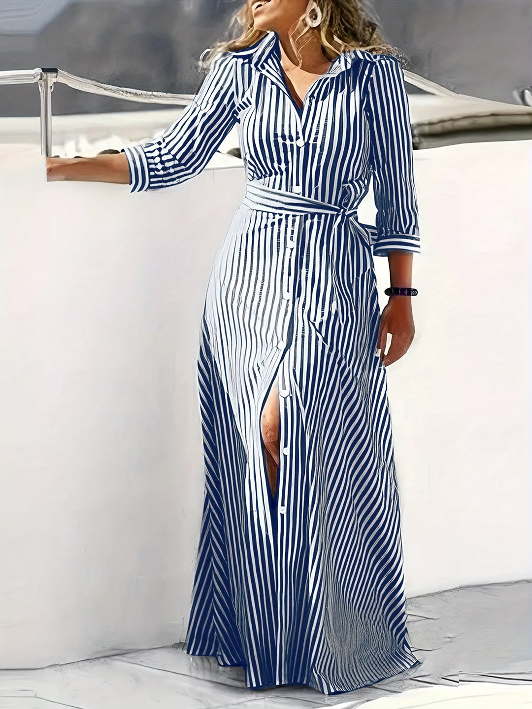 Meredith | Bälteklänning Maxi