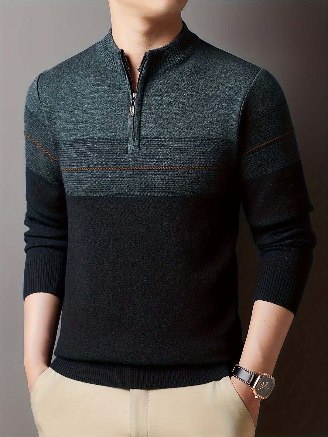 Oscar | Zip-Neck Tröja