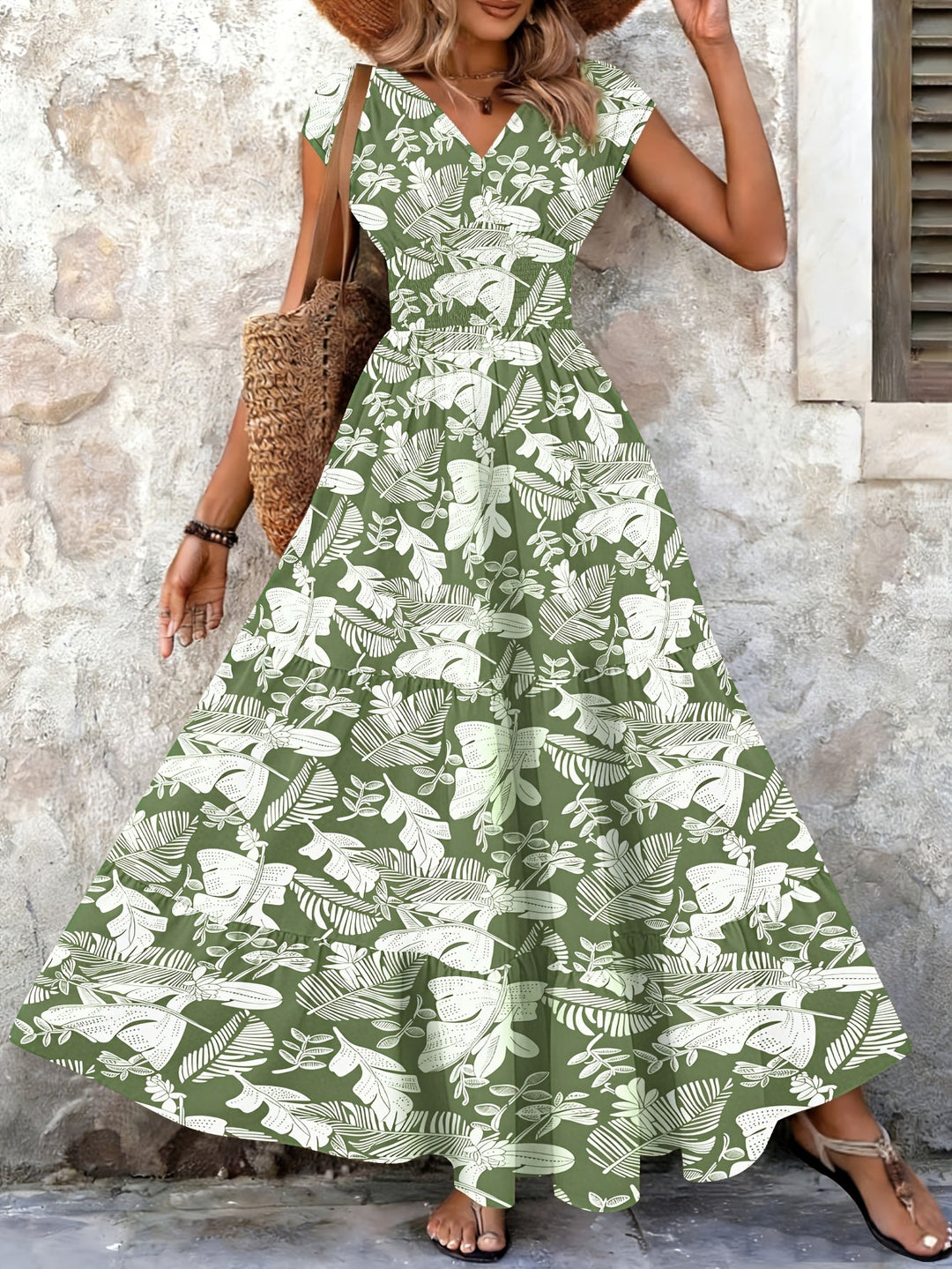 Lorena | Flödande Bohemisk Maxi Klänning