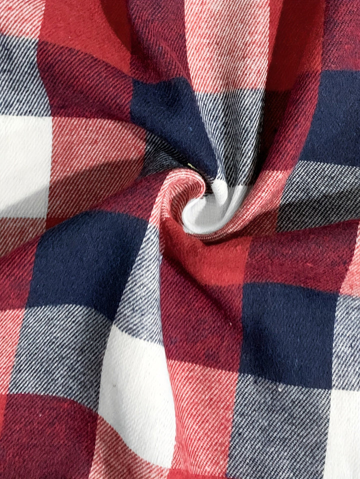 Braxton | Rutig Hoodie Skjorta