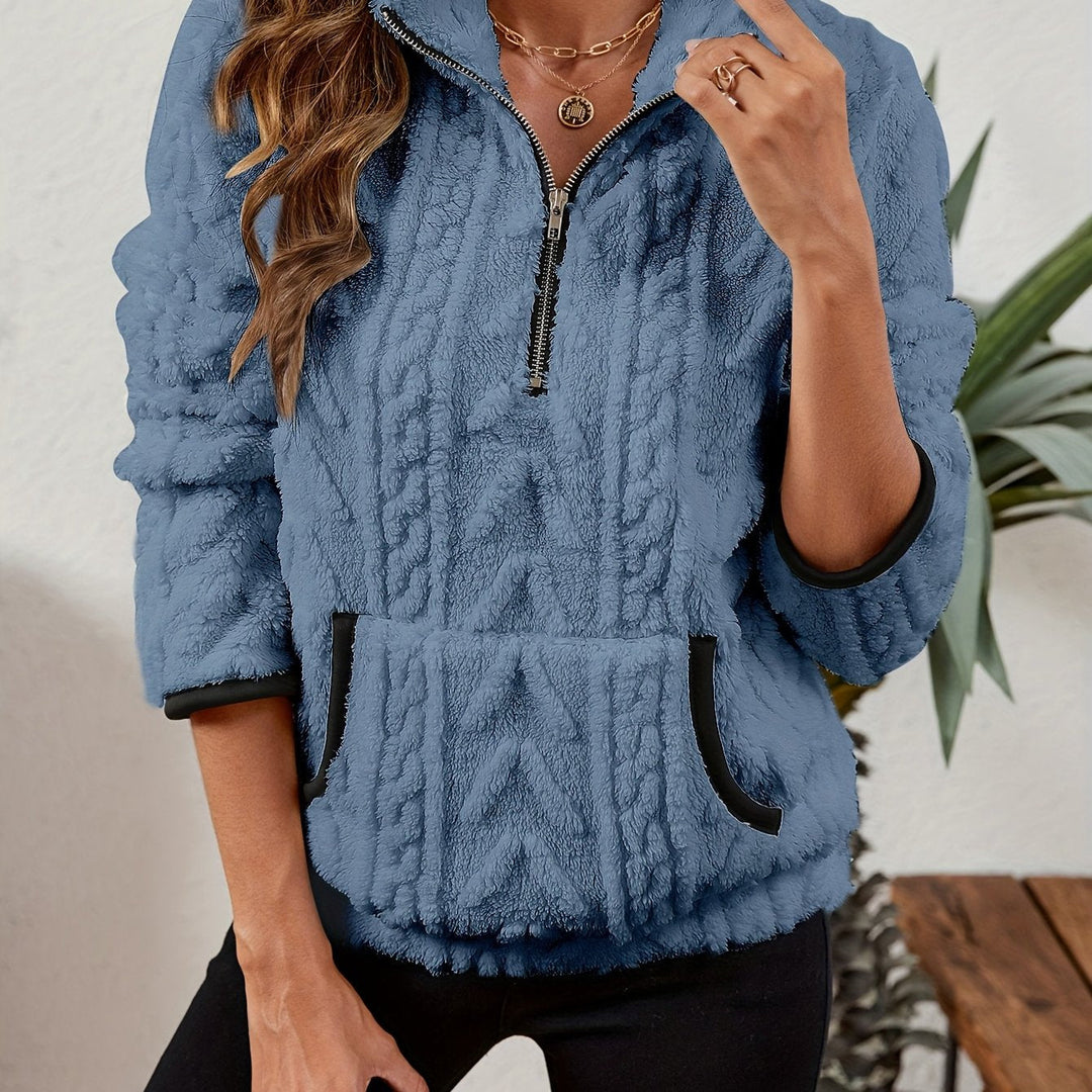 Delilah | Mysig Halvdragkedja Pullover