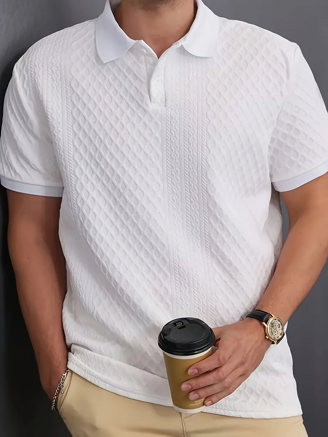 Nathaniel | Förfinad Texturerad Polo