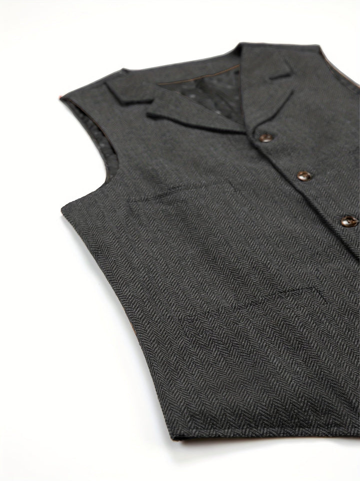 Colton | Heritage Herringbone Vest