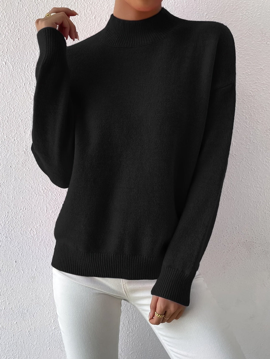 Lorelei | Förfinad Mock Neck Tröja