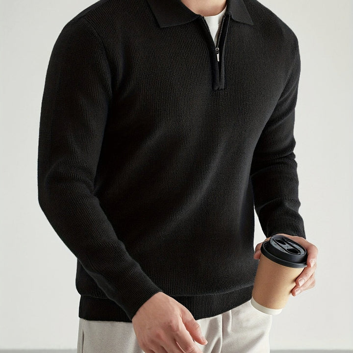Donovan | Förfinad Quarter-Zip Polo Tröja