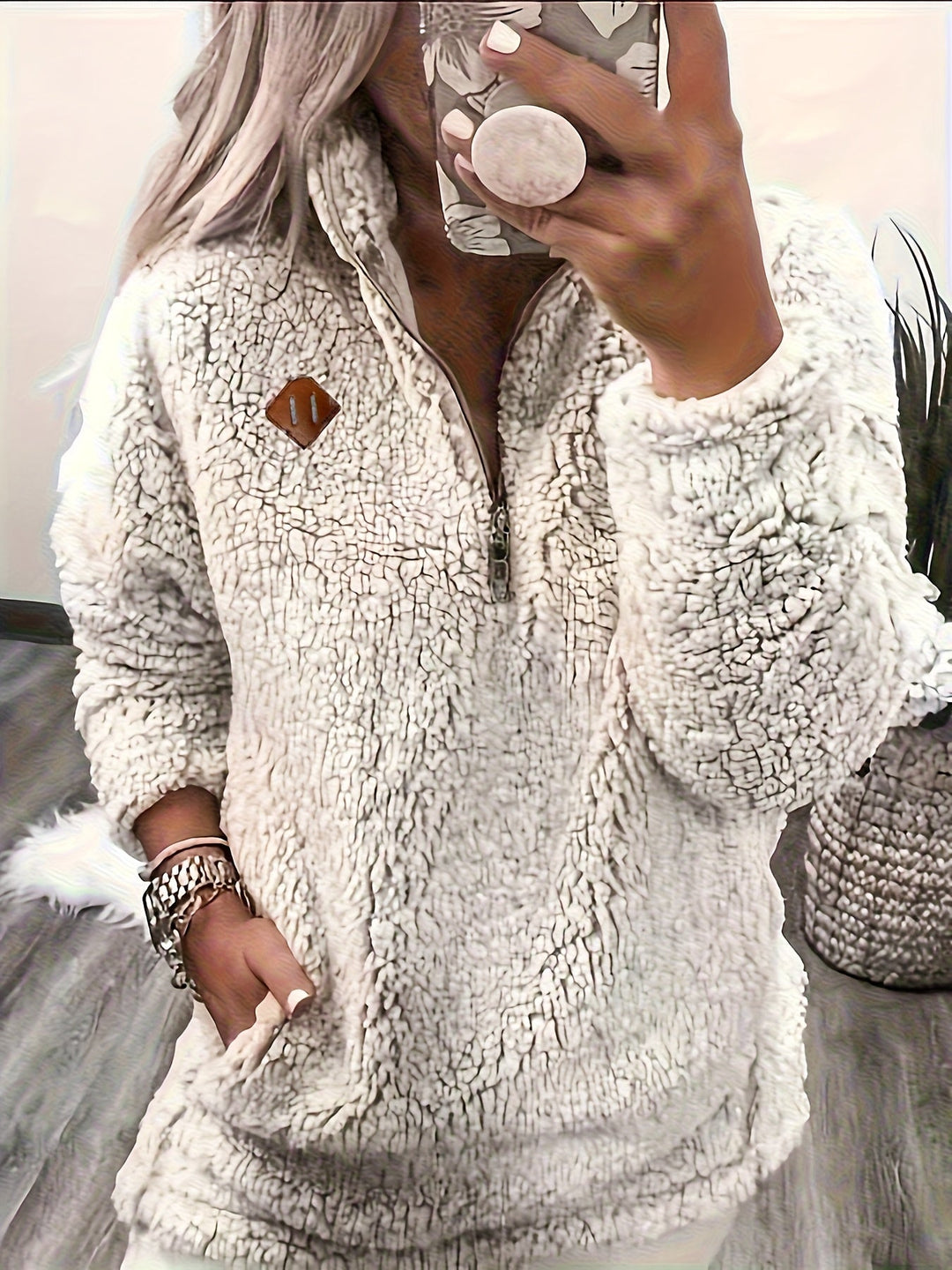 Renee | Mysig Halvdragkedja Pullover