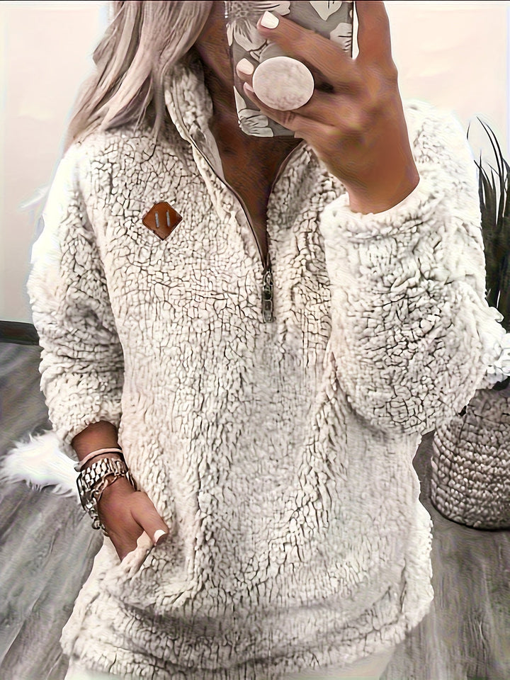 Renee | Mysig Halvdragkedja Pullover