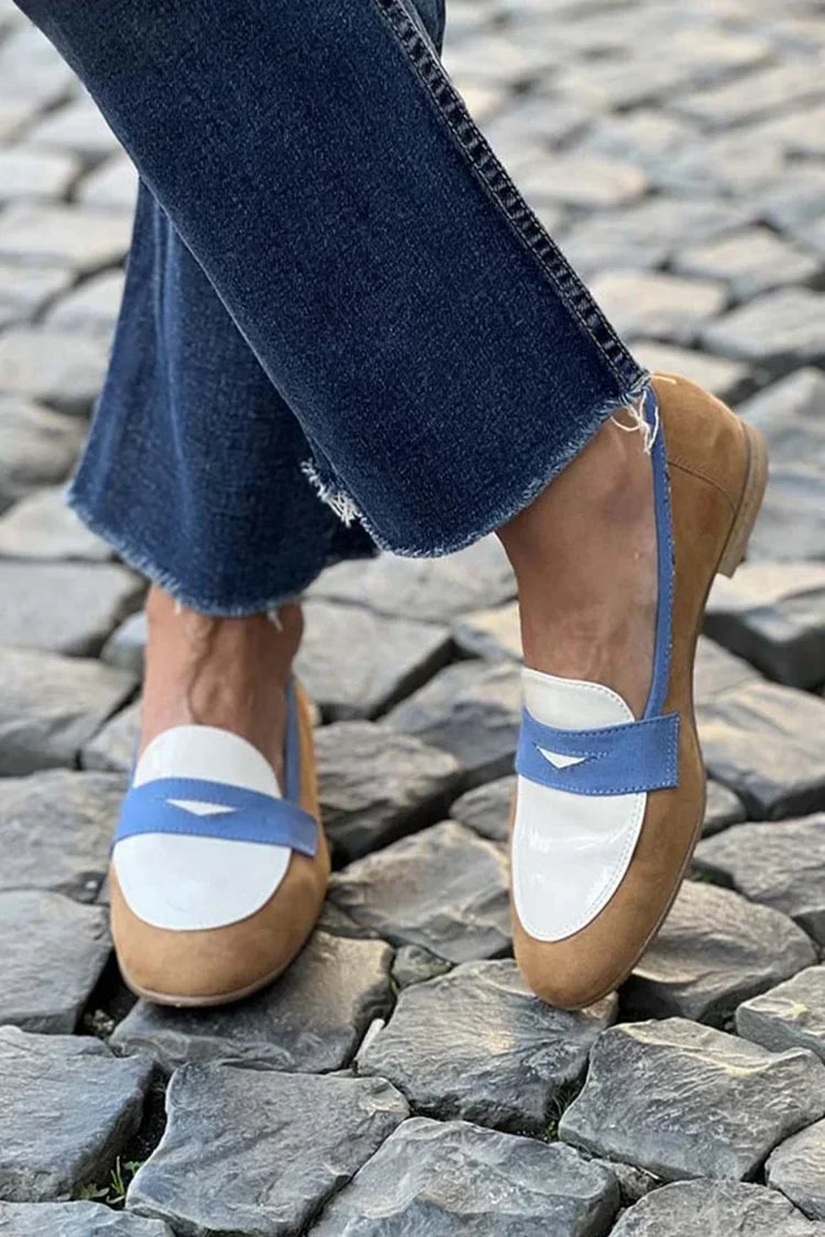 Delaney | Elegant Färgblock Premium Loafers