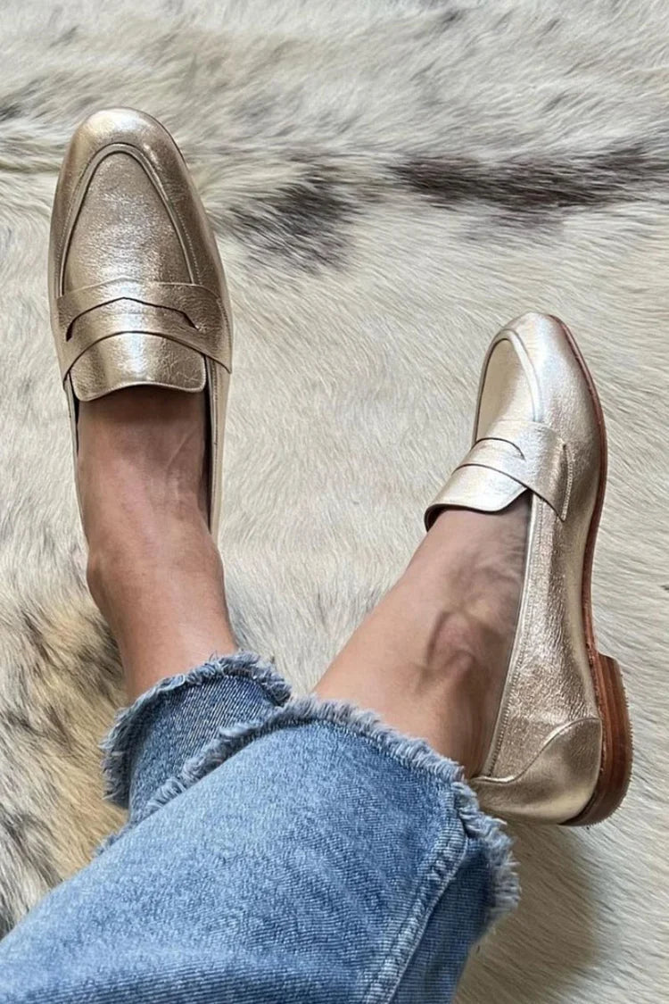 Madison | Glansig Ljus Premium Loafer