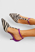 Isabella | Sofistikerade Zebra Randiga Klackar