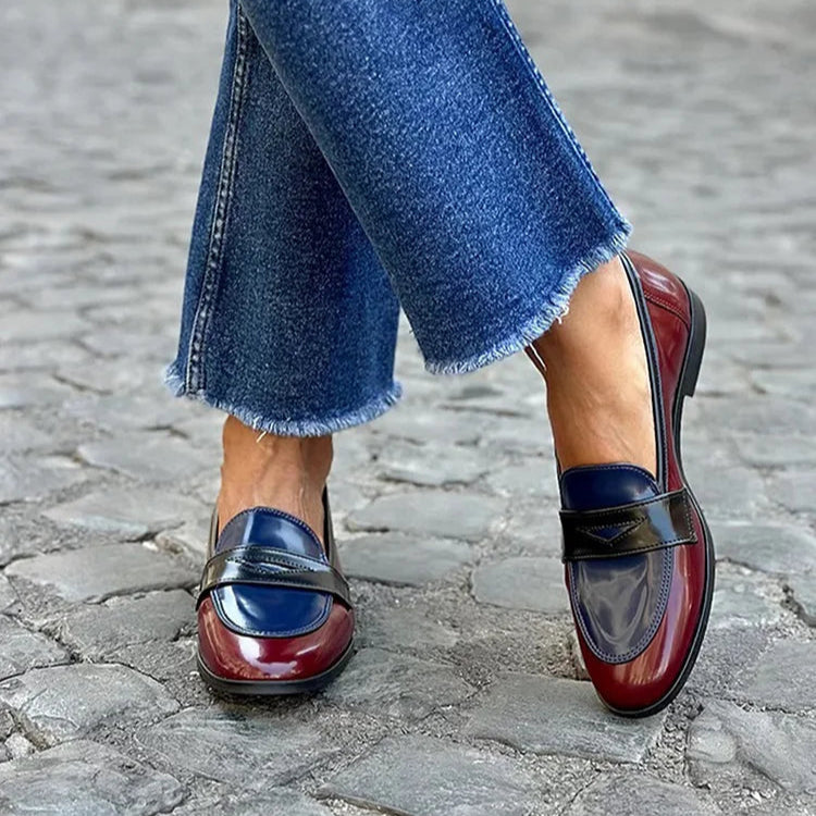 Emerson | Elegant Glänsande Flerfärgad Loafer