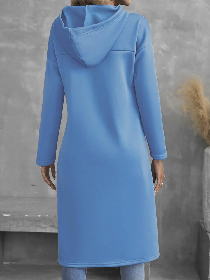 Tabitha | Hög-Låg Dragkedja Hoodie