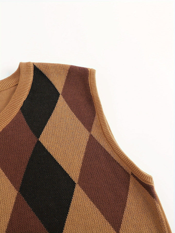 Chandler | Klassisk Argyle Tröja Väster
