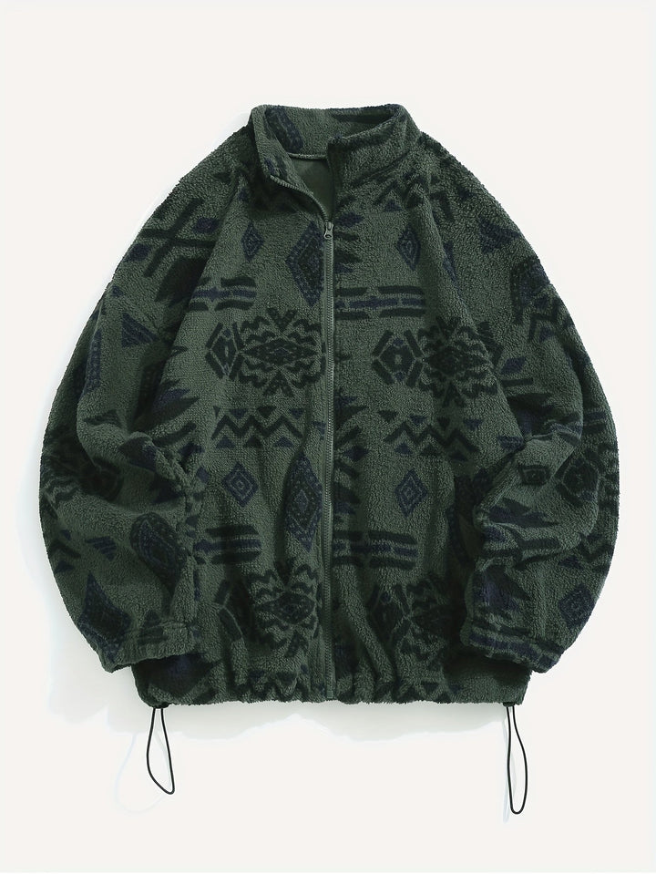 Carmen | Mönstrad Zip-Up Jacka