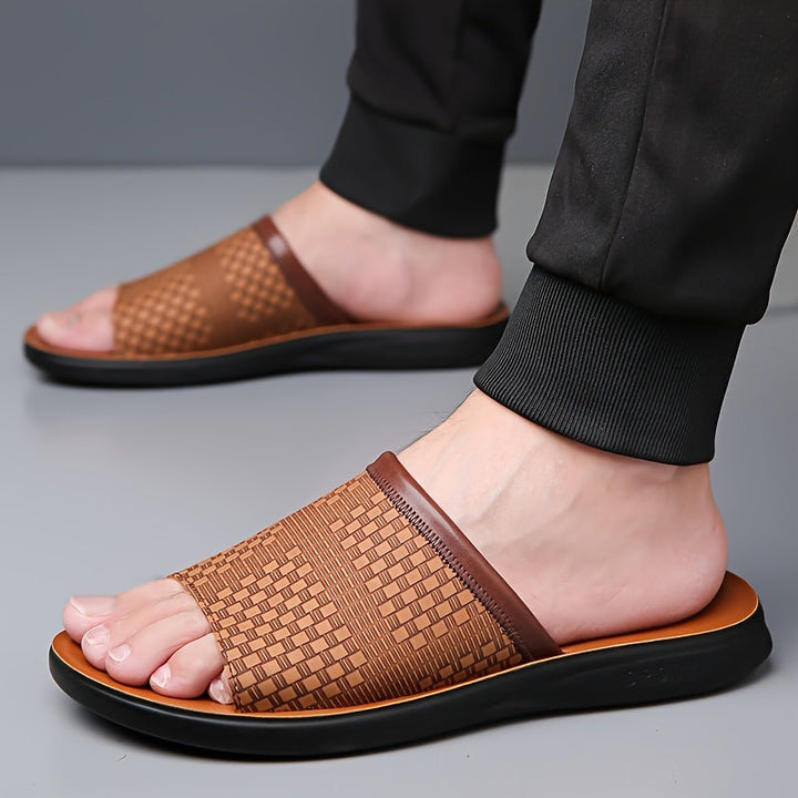 Elliot | Vävda Slide Sandaler