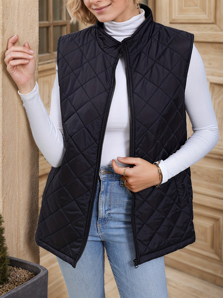 Eileen | Diamantquiltad Långväst