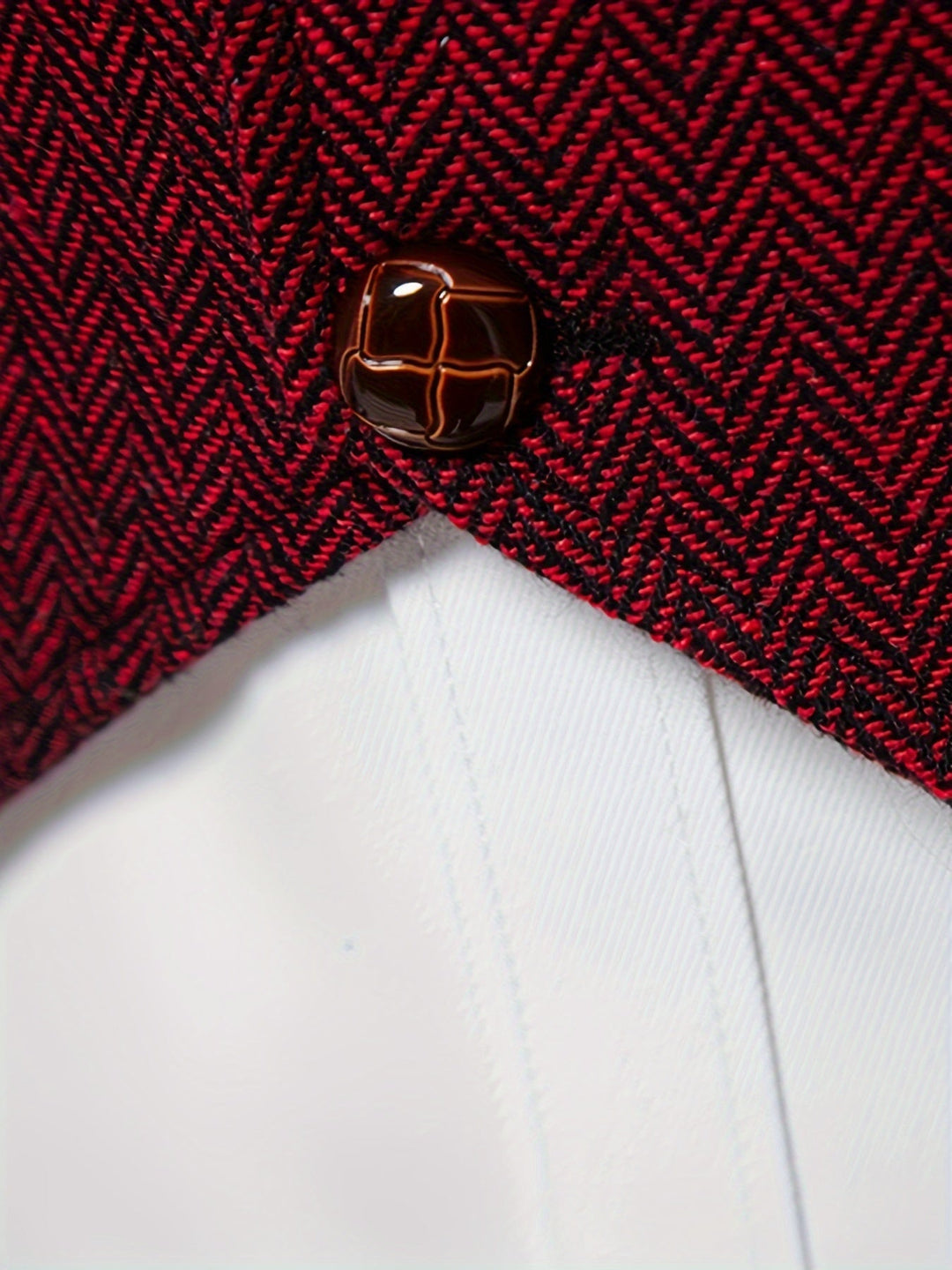 Edmund | Herringbone Enkelknäppt Västa