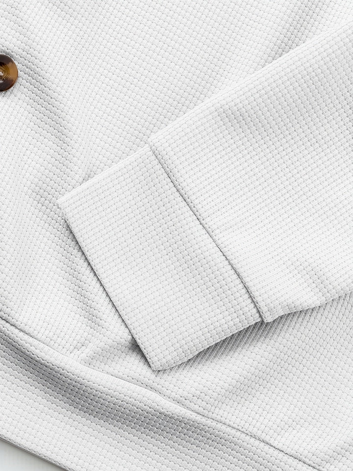 Foster | Texturerad Knappjacka