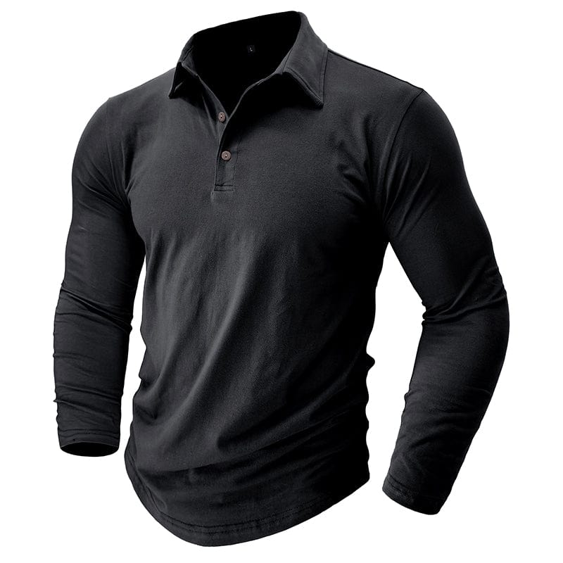Travis Owen | Stilig Premium Långärmad Polo