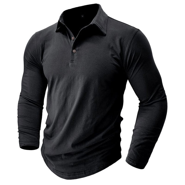 Travis Owen | Stilig Premium Långärmad Polo