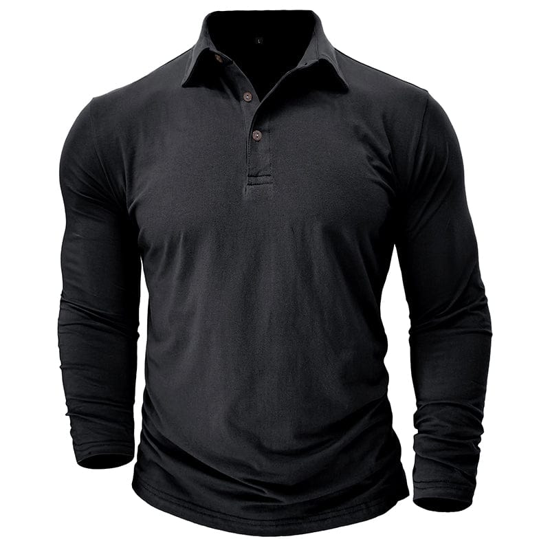 Travis Owen | Stilig Premium Långärmad Polo