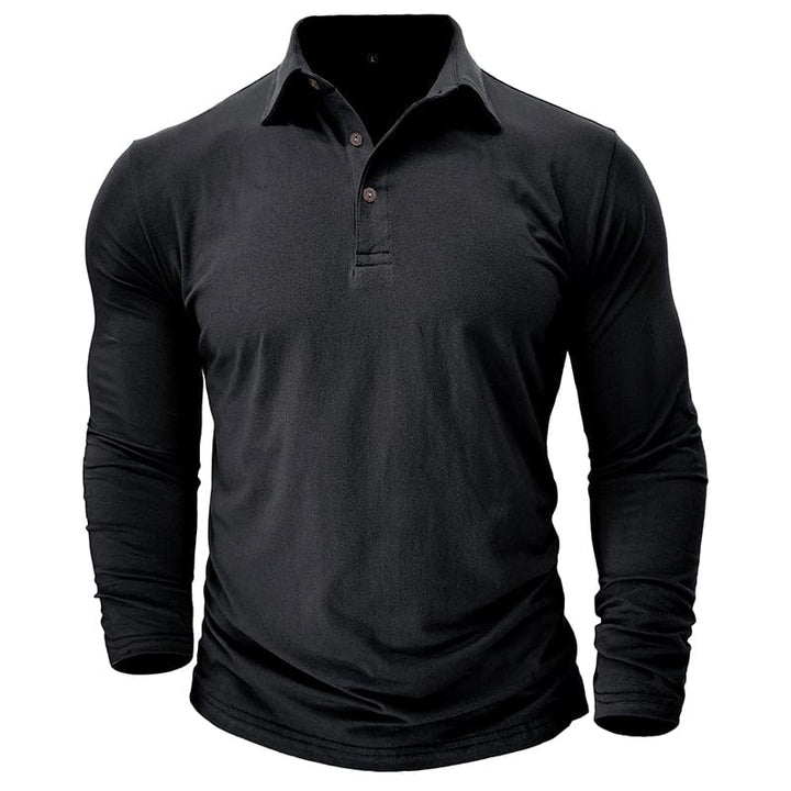 Travis Owen | Stilig Premium Långärmad Polo
