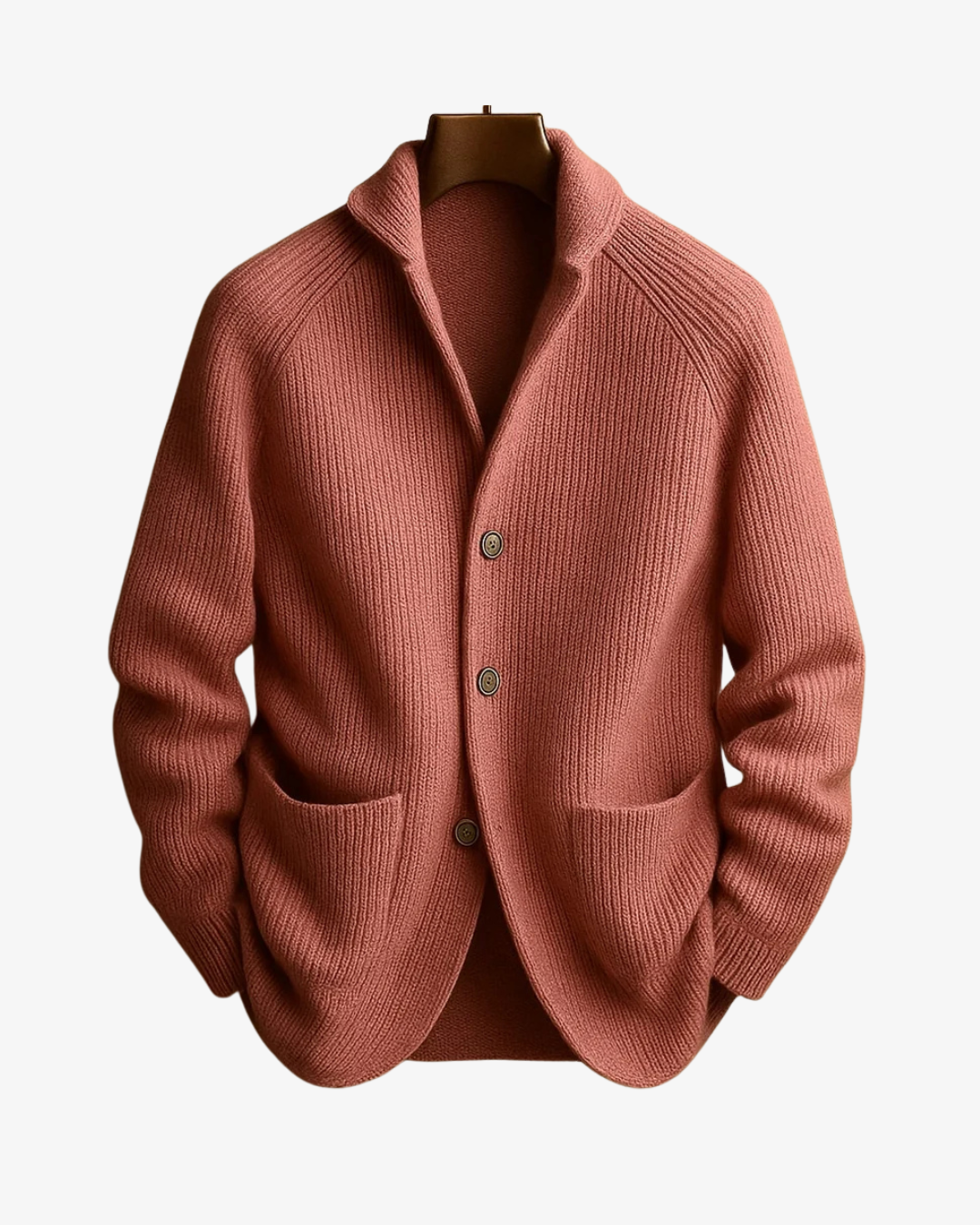 Elliot | Skräddarsydd knäppfront stickad cardigan