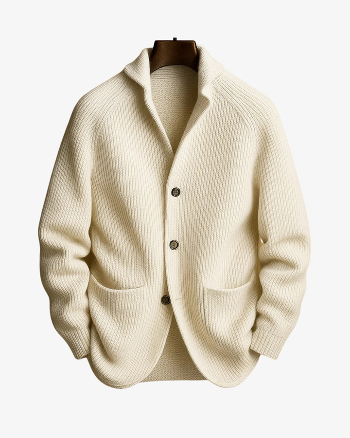 Elliot | Skräddarsydd knäppfront stickad cardigan