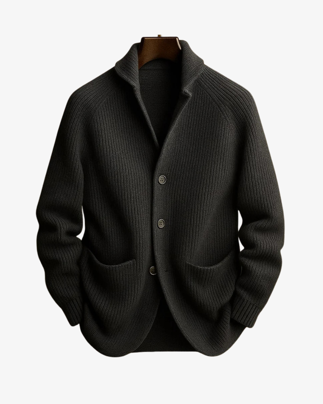 Elliot | Skräddarsydd knäppfront stickad cardigan