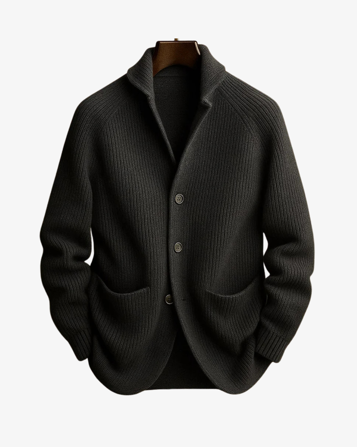 Elliot | Skräddarsydd knäppfront stickad cardigan