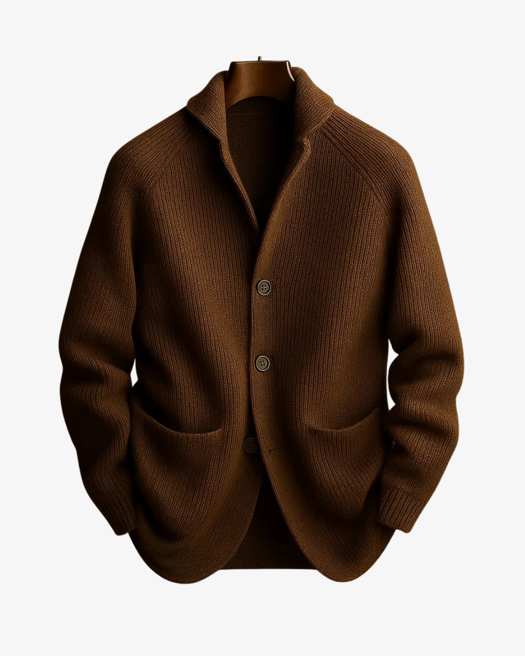 Elliot | Skräddarsydd knäppfront stickad cardigan