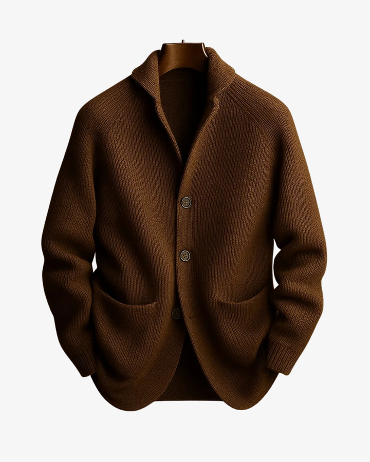 Elliot | Skräddarsydd knäppfront stickad cardigan