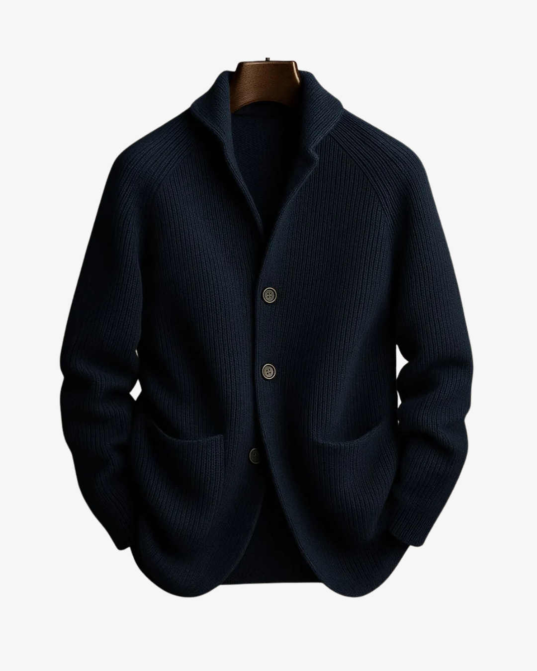 Elliot | Skräddarsydd knäppfront stickad cardigan