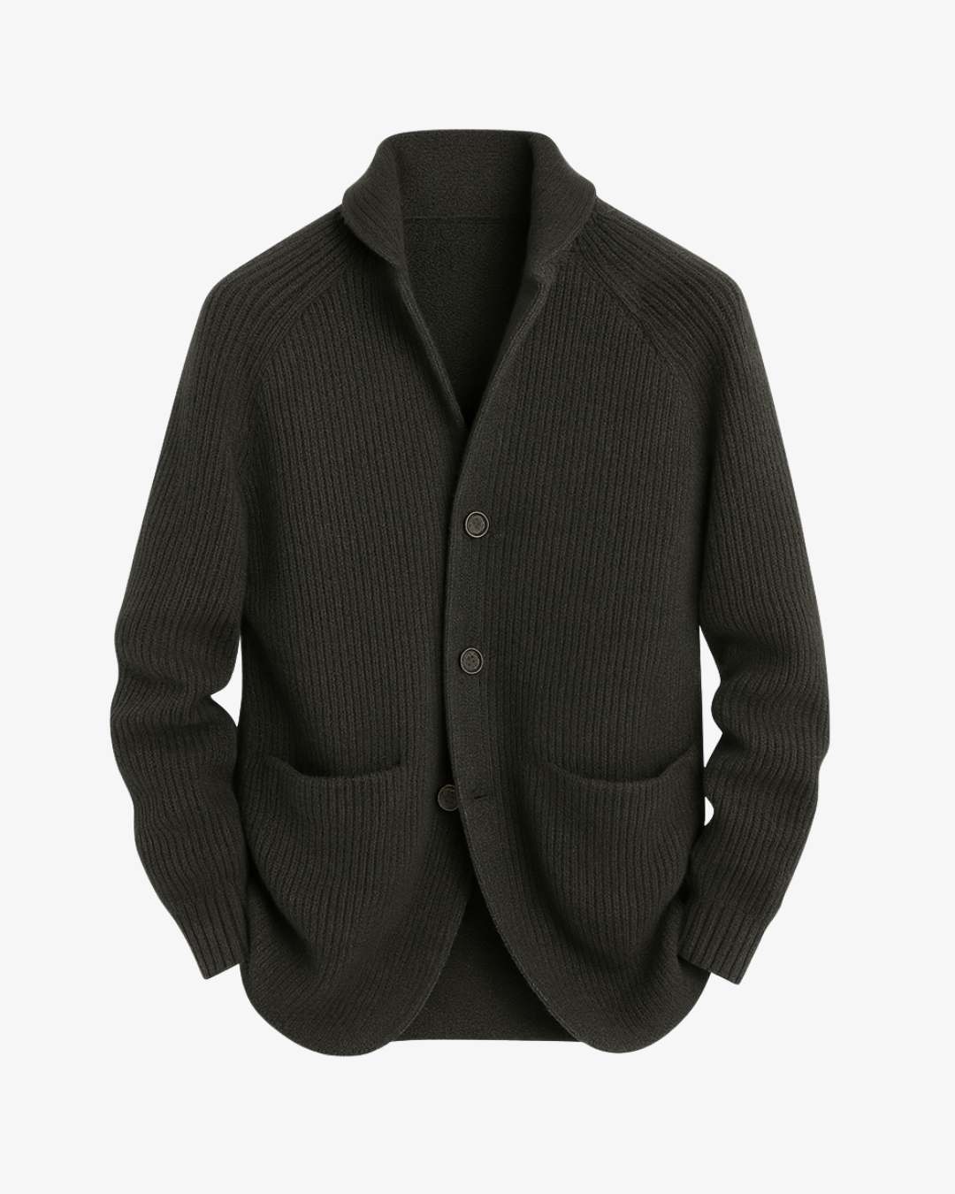 Elliot | Skräddarsydd knäppfront stickad cardigan