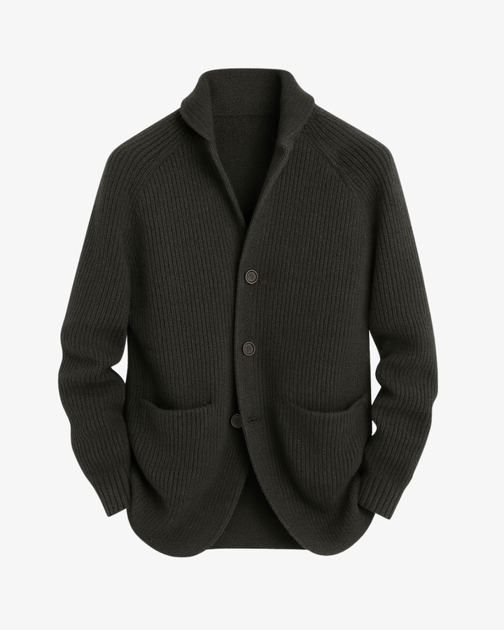Elliot | Skräddarsydd knäppfront stickad cardigan