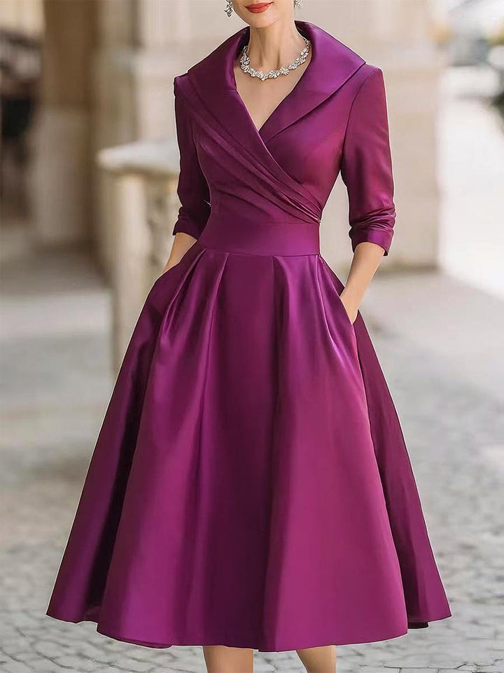 Coraline | Elegant V-ringad kvällsklänning