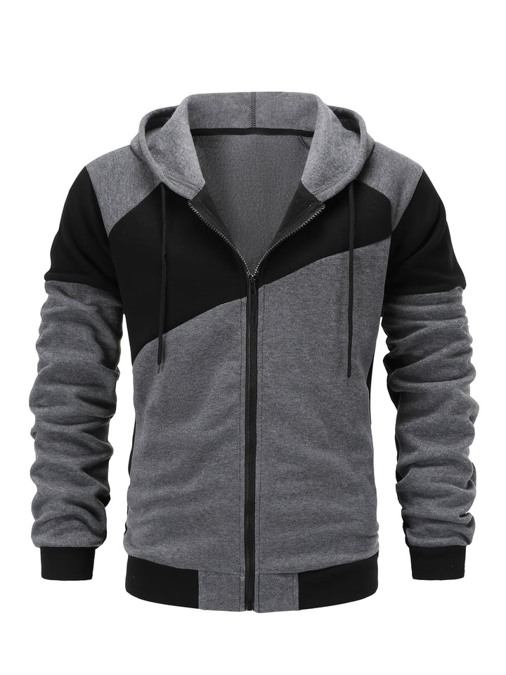 Bryce | Färgblock Zip-Up Hooded Jacket